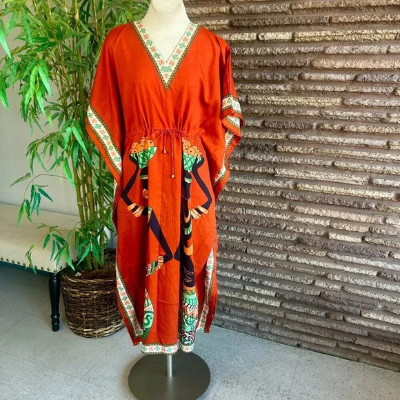 Shore Drive African Inspired Loungewear Caftan - Picture 7 of 7